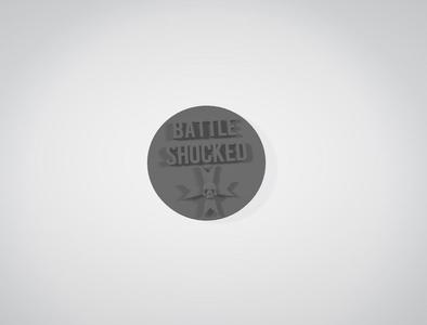 2 Space Crusaders style Battle Shock Tokens