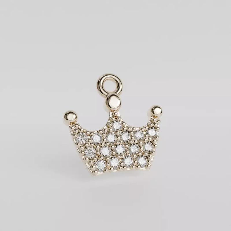 crown pendant with diamonds