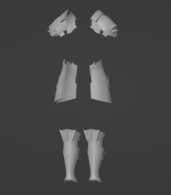 FINAL FANTASY ARMOR 3D STL FILE | FINAL FANTASY ARMOR DIGITAL FILE