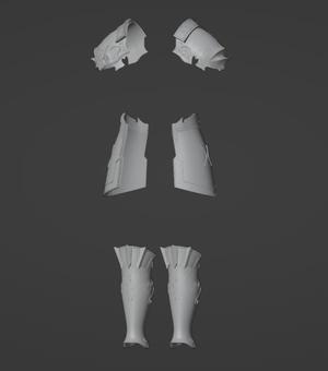 FINAL FANTASY ARMOR 3D STL FILE | FINAL FANTASY ARMOR DIGITAL FILE