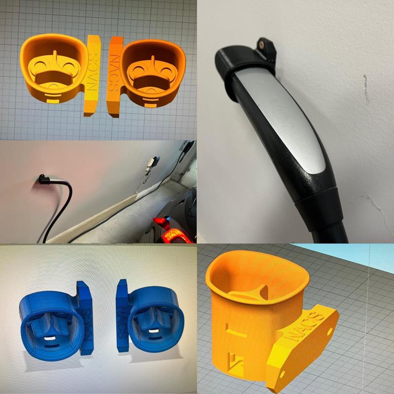 NACS  TESLA LOW-PROFILE CHARGING CABLE ORGANIZER HOLDER