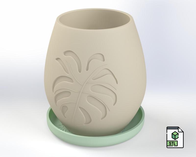 Tropic – 3D Printable Planter and Organizer | Digital Download STL | Home Decor