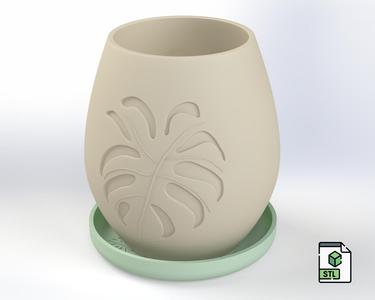 Tropic – 3D Printable Planter and Organizer | Digital Download STL | Home Decor