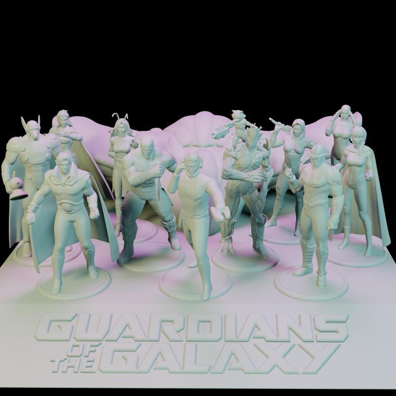 Guardians of the Galaxy Marvel Figures Diorama