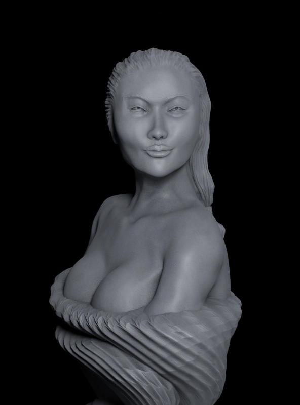 Island Girl Bust ~125mm ~!Ecludius