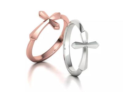 Holy Cross Ring 3dprint Jesus Women Men Ring