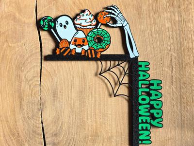 Halloween sweets door corner - left and right