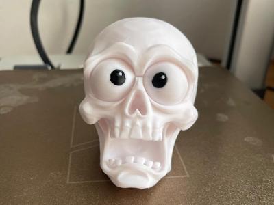 Spooked Skull with Googly Eyes