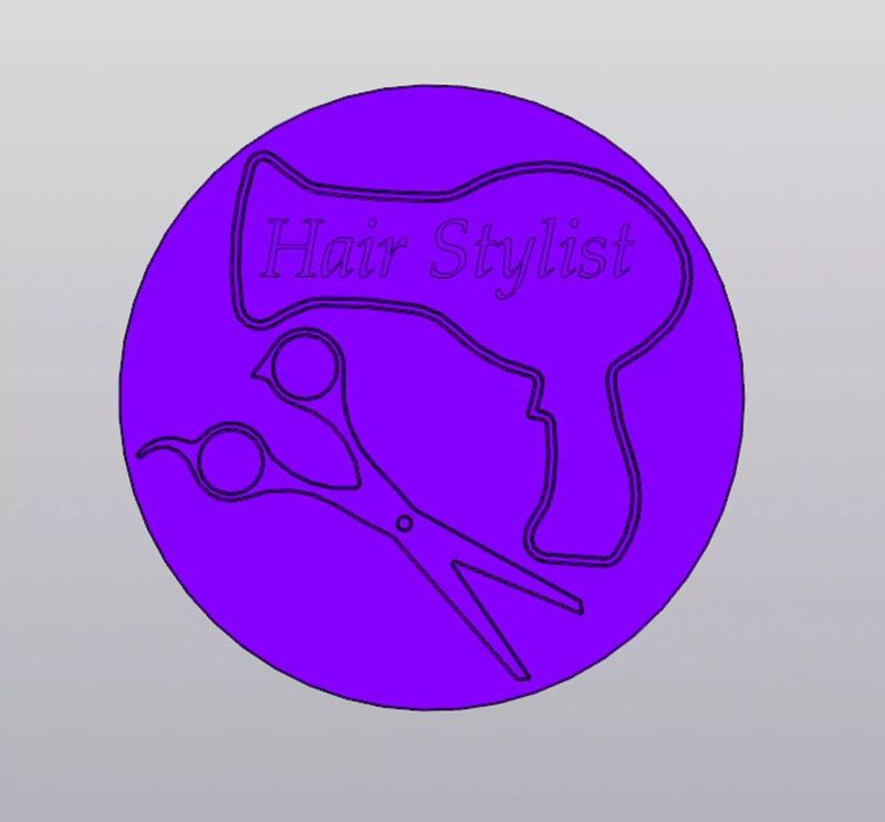 Cup coaster Hair Stylist