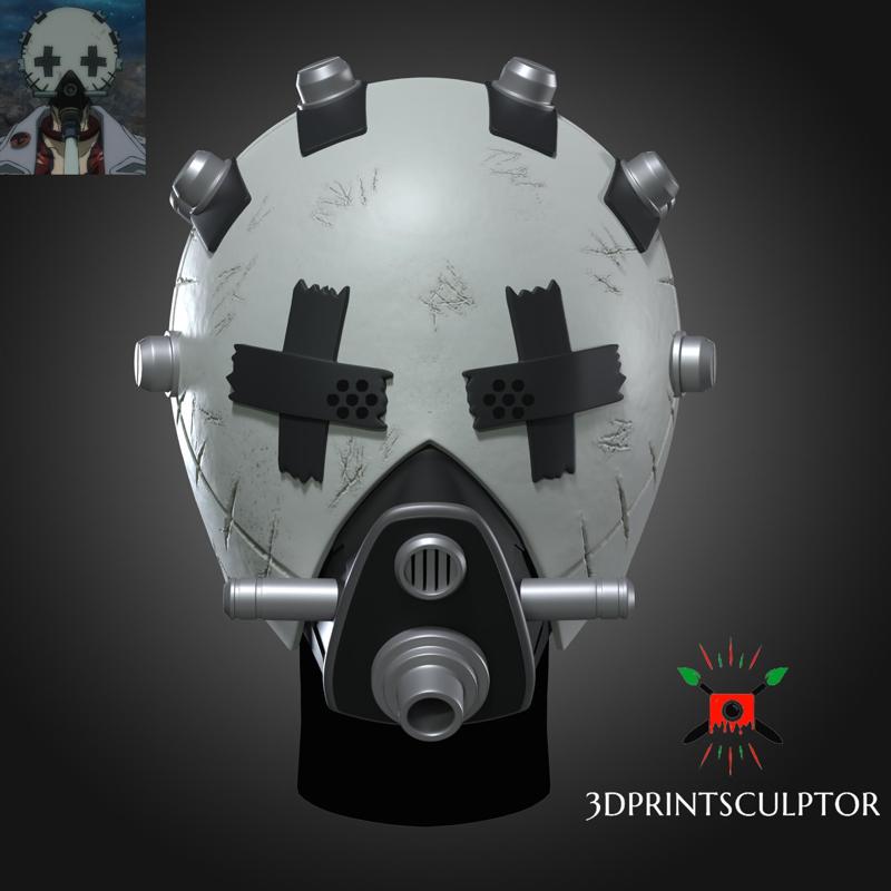 Gachiakuta Enjin Full Face Mask - For Anime Cosplay Helmet