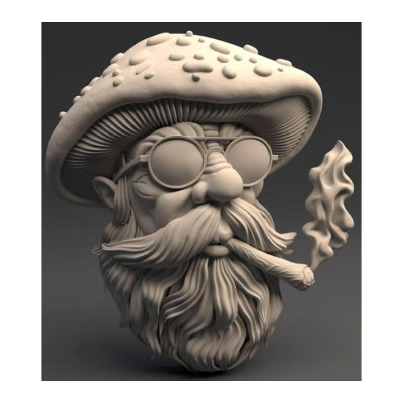 Mushromman CNC machining model