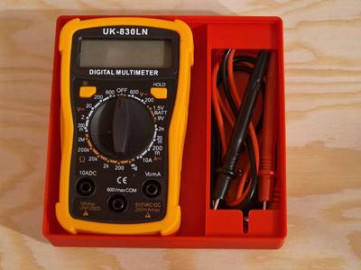 Gridfinity multimeter bin