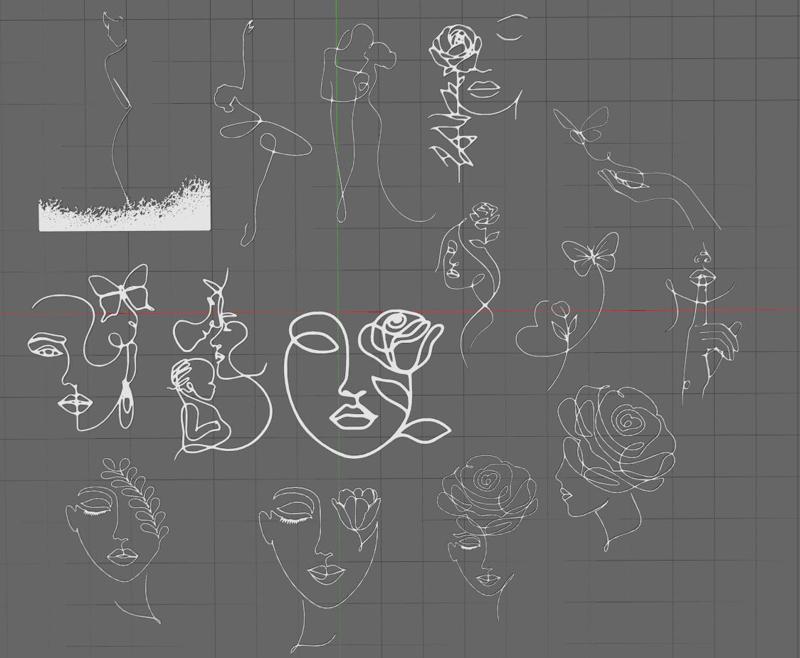 15 Different Line Art
