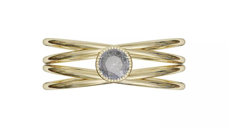 4 Wire Diamond Ring size 9