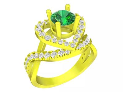 6645 Asian Diamond Women Ring