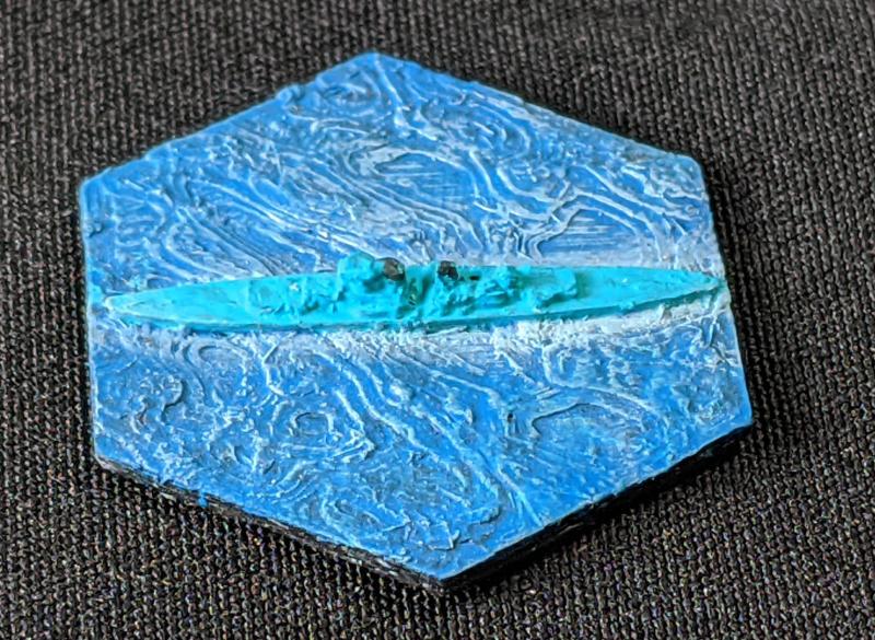 UK HMS King George V battleship WW2 hex tile