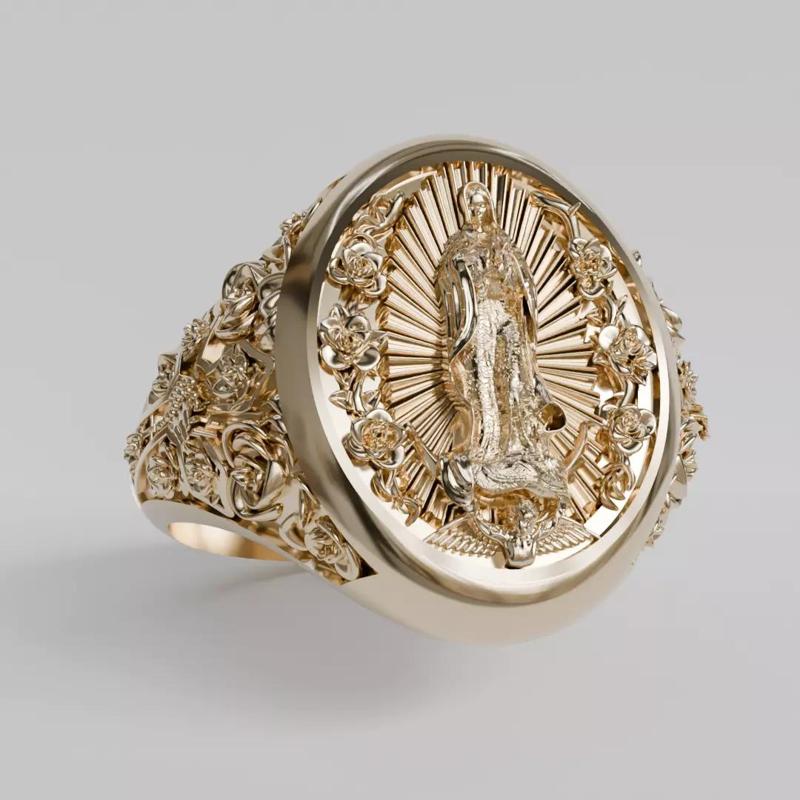 anillo medalla guadalupe