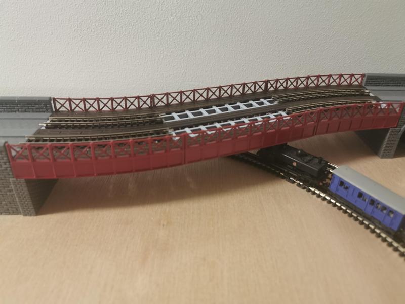 Double Viaduct N Gauge Steel Bridge
