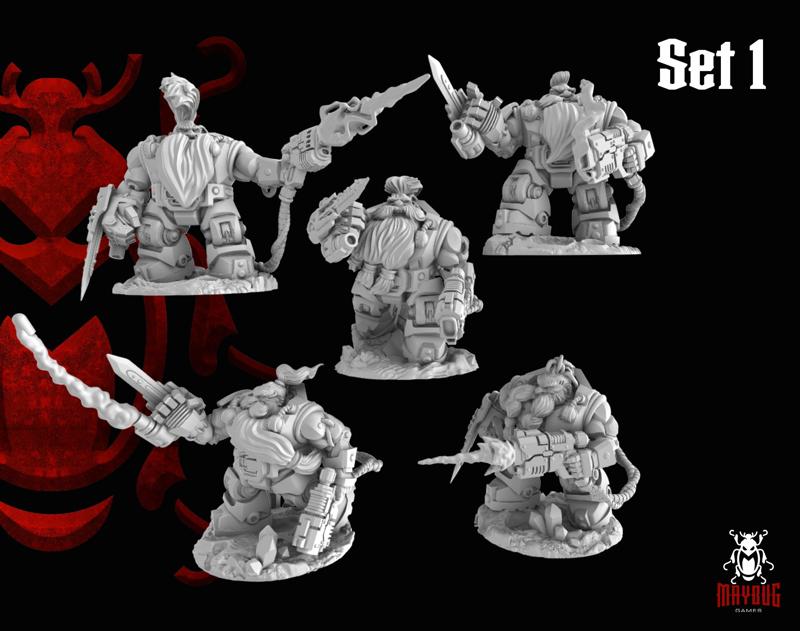 Meteorite Breachers set 1 + 2  (32mm heavy armour squats)