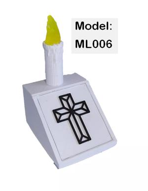 MEMORIAL LED ELECTRONIC LIGHT  CANDLE CHRISTIAN
