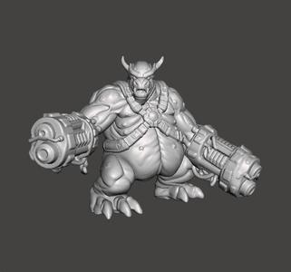 DOOM64 MANCUBUS DEMON MINIATURE MODEL FIGURE FOR FANTASY OR SCIFI GAMES RPG DND