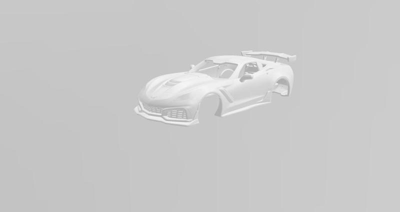 Corvette c7 Mini-Z 98mm Body shell