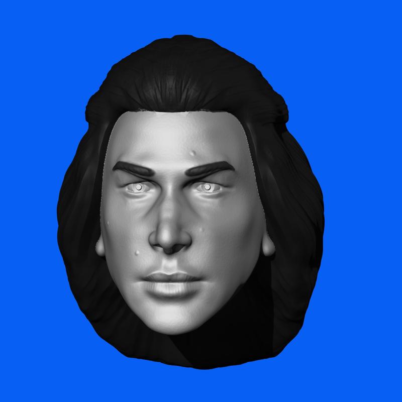 Ben Solo (redeemed) - Star Wars black series headsculpt