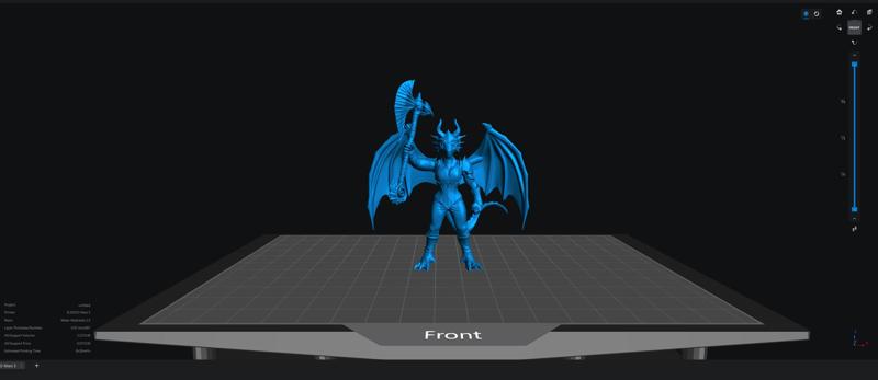 Dragonkin Female Barbarian v1