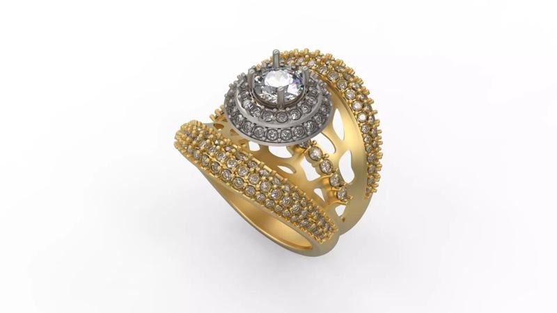 Woman Solitaire Ring 555