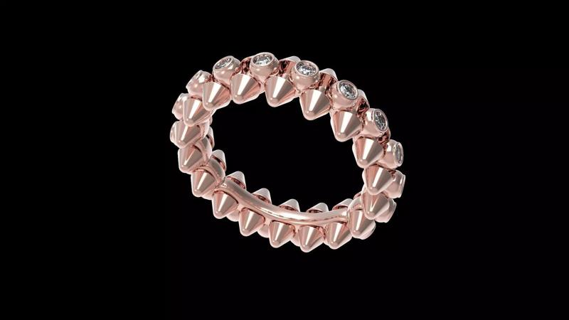 Clash Ring Diamonds 16 5mm