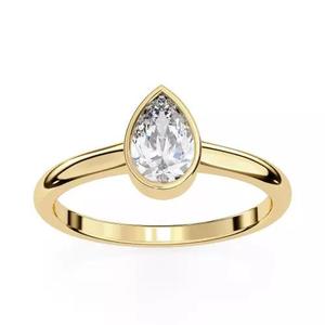 Printable 3D jewelry model of Solitaire Lady Ring with Diamond