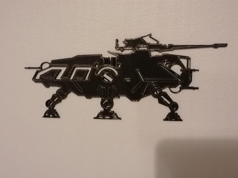 STAR WARS AT-TE 2D SILHOUETTE WALL ART