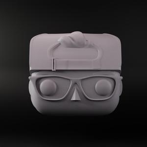 FUNKO HEAD MALE WITH GLASSES AND CAP ON THE BACK 03