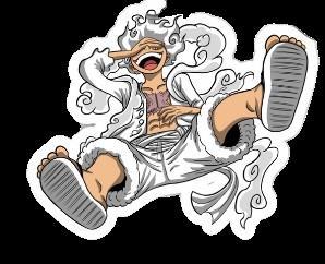 luffy gear 5 one piece keychain
