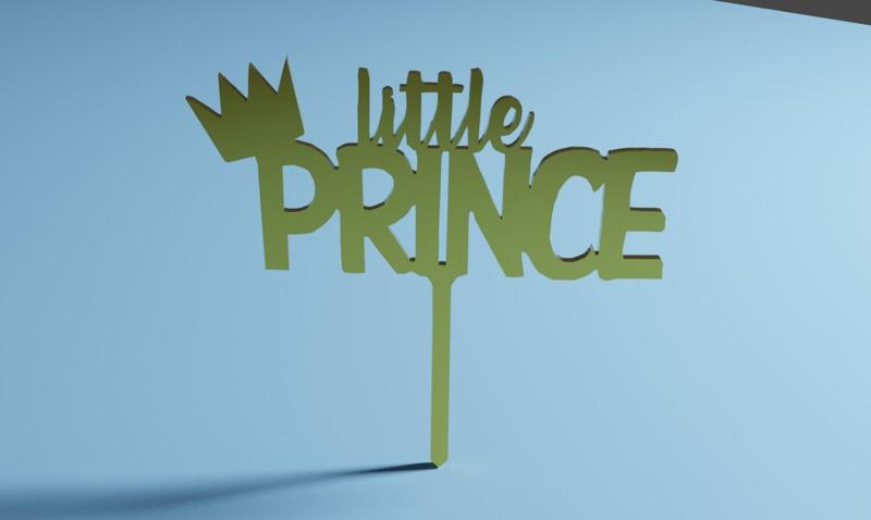 Birthday Little Prince Cake Topper