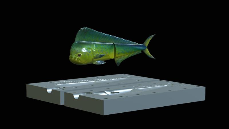 AM bait fish mahi mahi / common dolphin 16cm breaking form for predator fishing