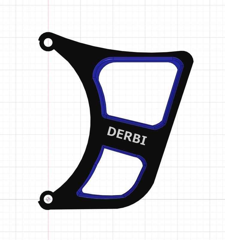 sprocket cover derbi euro3  (front sprocket) (spacers included)