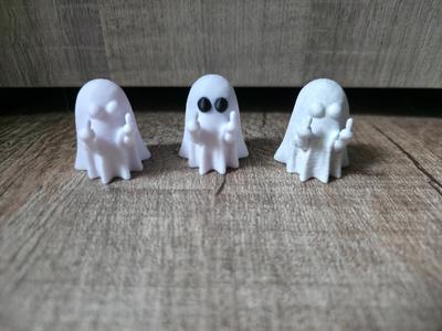 ghost halloween middle finger simple