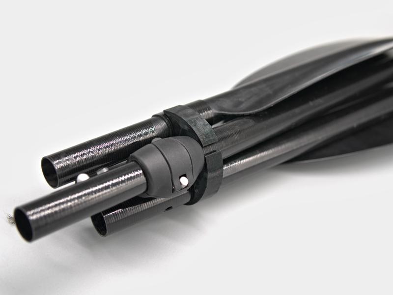 Anti drip rings and carrying aid for Anfibio ultra light paddles