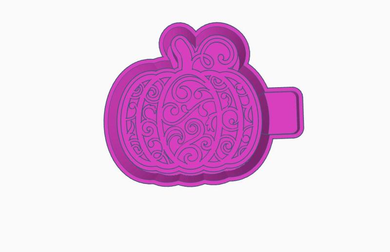 Floral Pumpkin Mold Housing