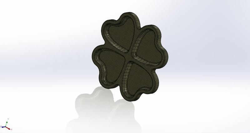 Four leaf clover tray _ 3D printable