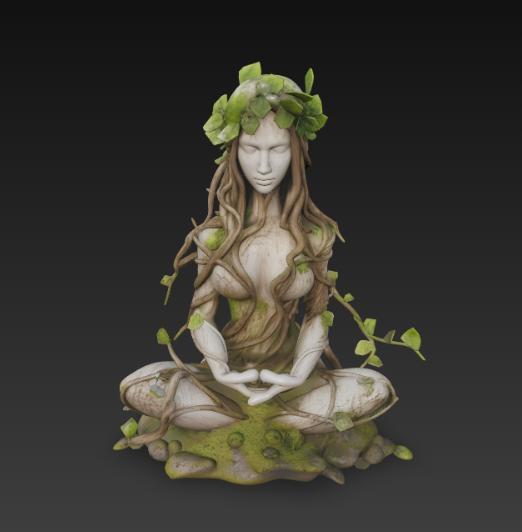 Woman tree meditation