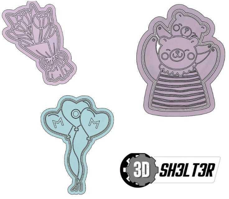 Mother's Day cookie cutter, woman.