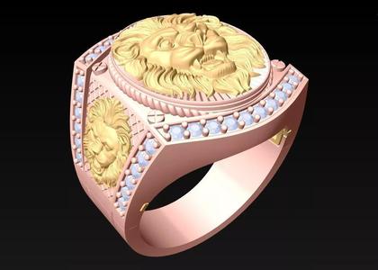 Lion Ring - Mens Rings - N1018