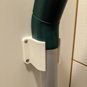 Vacuum cleaner handle wall mount