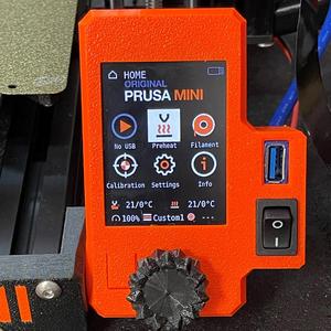 Mini+ LCD Case with USB and Power Switch plus Hole Cover   