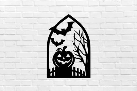 Halloween wall decoration pumpkin painting