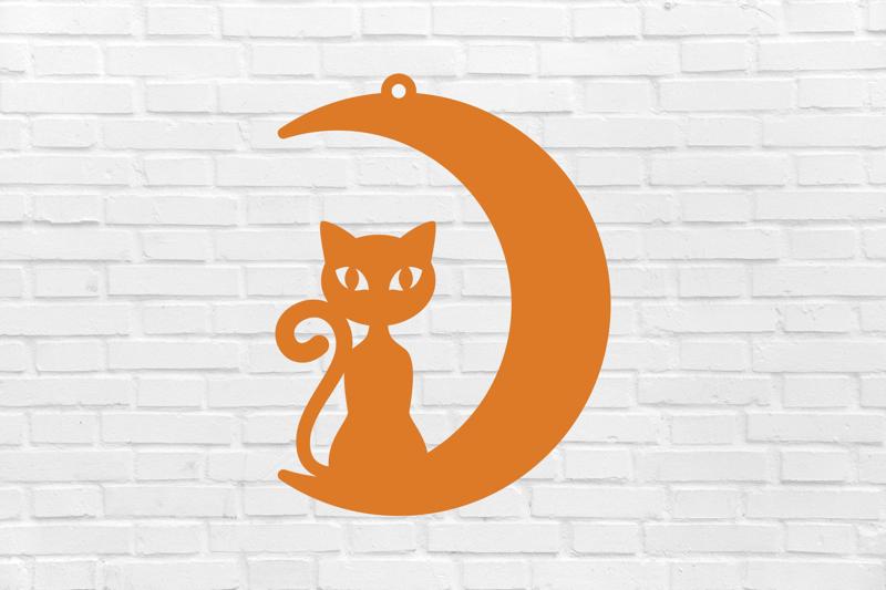 Halloween earrings key chain earrings styles cat moon night