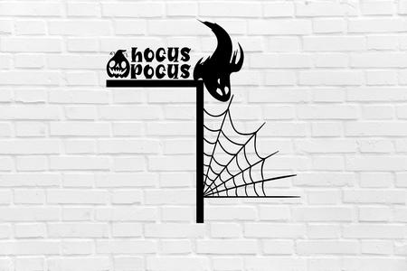 WALL DECORATION HALLOWEEN door spider needome