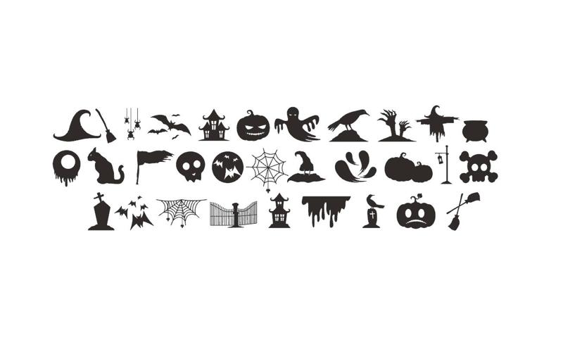 HALLOWEEN WALL ART (3) - PACK of 31 models